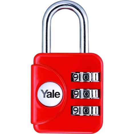 Lucchetto Yale da viaggio yp1 rosso a combinazione