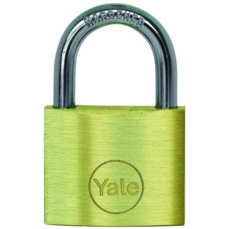 Lucchetto YALE in ottone, arco corto 30 mm, con chiavi abbinate, tipo KA1