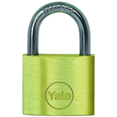 Lucchetto YALE in ottone, arco corto 30 mm, con chiavi abbinate, tipo KA1
