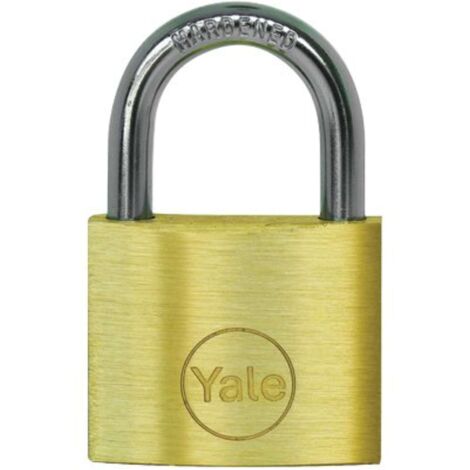 Lucchetto YALE in ottone, arco corto 50 mm, con chiavi abbinate, tipo KA1