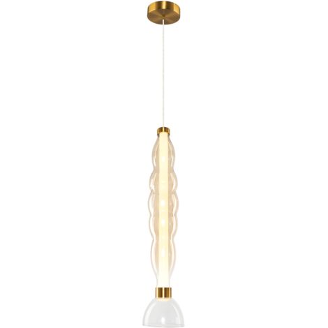 LUCCO LED-Hängelampe, Bernstein, MILAGRO ML1416