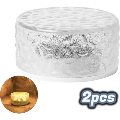 Luce a forma di mattone di ghiaccio, mattone di ghiaccio impermeabile, decorazione luminosa solare, decorazione luminosa da paesaggio, decorazione da giardino per interni/esterni, cortile, regalo (2 p