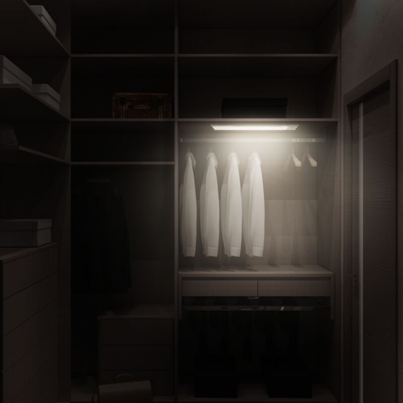 Image of Luce a led per cabina armadio libreria cucina sensore a batteria 30 cm