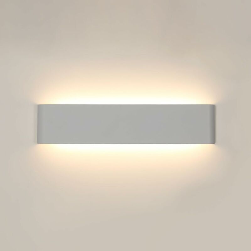 Image of Lampada a parete a led interno, moderna lampada da parete in alluminio, parete verso l'alto illuminazione a parete per soggiorno, corridoio, scala,