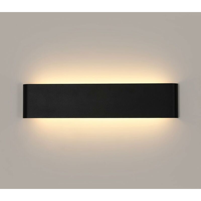 Image of Lampada a parete a LED interno, moderna lampada da parete in alluminio, parete verso l'alto illuminazione a parete per soggiorno, corridoio, scala,