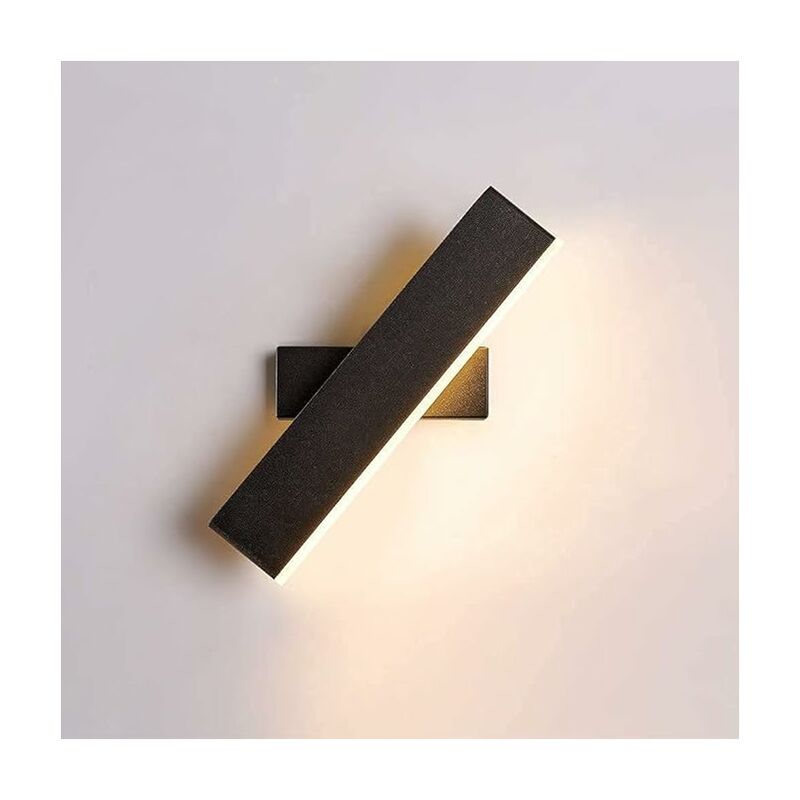 Image of Luce a parete a led moderna, lampada a parete ad angolo regolabile da 8 w, luce da parete rettangolare da 30 cm, per un corridoio della camera da