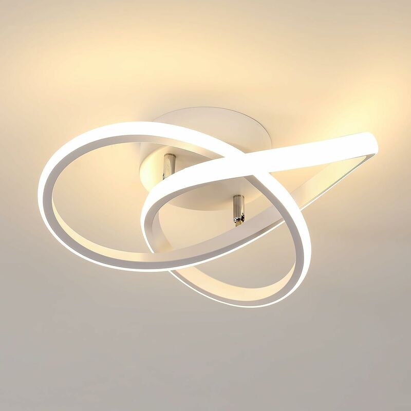 Image of Luce a soffitto a led 30W moderno moderno design bianco caldo 3000K lampagno atturato per camera del sognali camera da passeggia damitura Diametro di