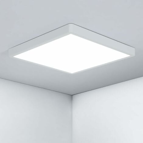 GOECO Luce a soffitto a LED 36W, lampada a soffitto quadrata ultra-mance 30 cm IP44, moderna luce del soffitto 3240lm 6500k bianco freddo per cucina balcone camera da letto da letto da bagno