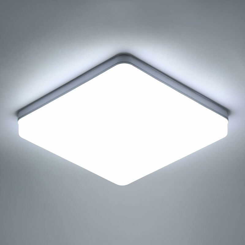 Image of Comely - Luce a soffitto a led a led comey Carré 36W, IP44 6500K lampaggio led led, lampada a soffitto a led 5400lm, luce del soffitto applicabile al