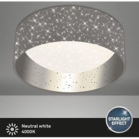Luce a soffitto a LED Stea Scello, Ø 32 cm, 12 W, grigio-silver