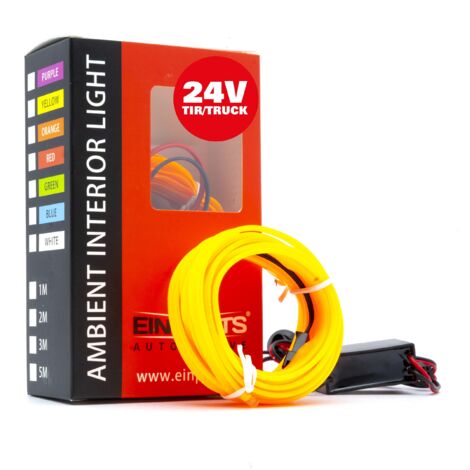 Luce ambientale a LED per auto 24 V ambra 3 metri