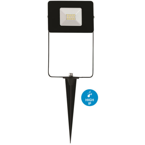 Luce Con Picchetto Esterno Moderno Faedo 4 Alluminio Nero Vetro Bianco Led