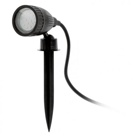 Luce Con Picchetto Esterno Moderno Nema 1 Policarbonato Nero E Trasp 1 Luce Gu10
