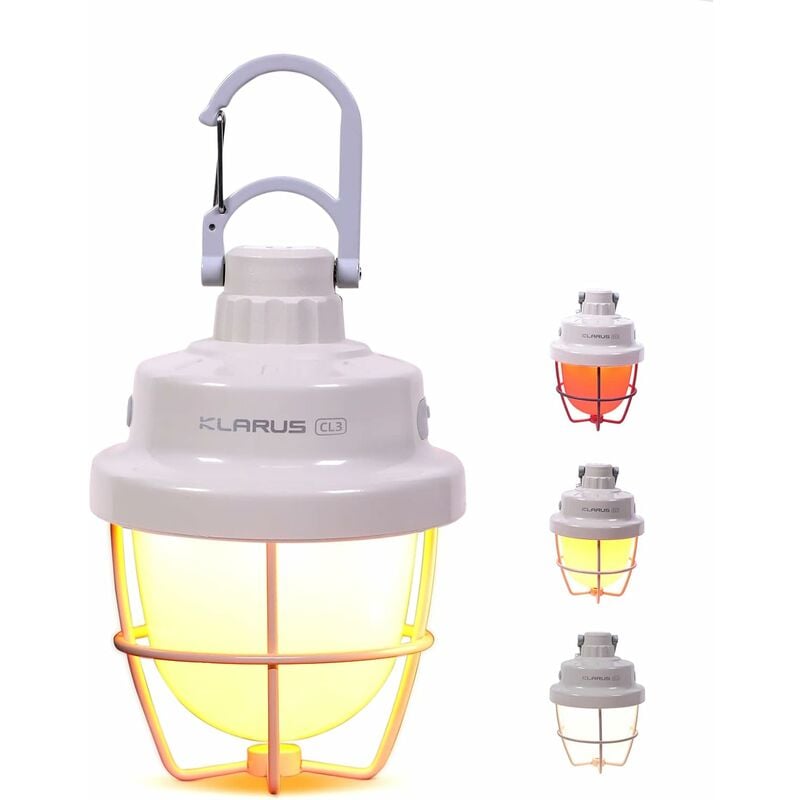 Image of Luce da campeggio CL3, lanterna da campeggio a LED ricaricabile con 5 modalità, luce da campeggio portatile per emergenze, viaggi, temporali e