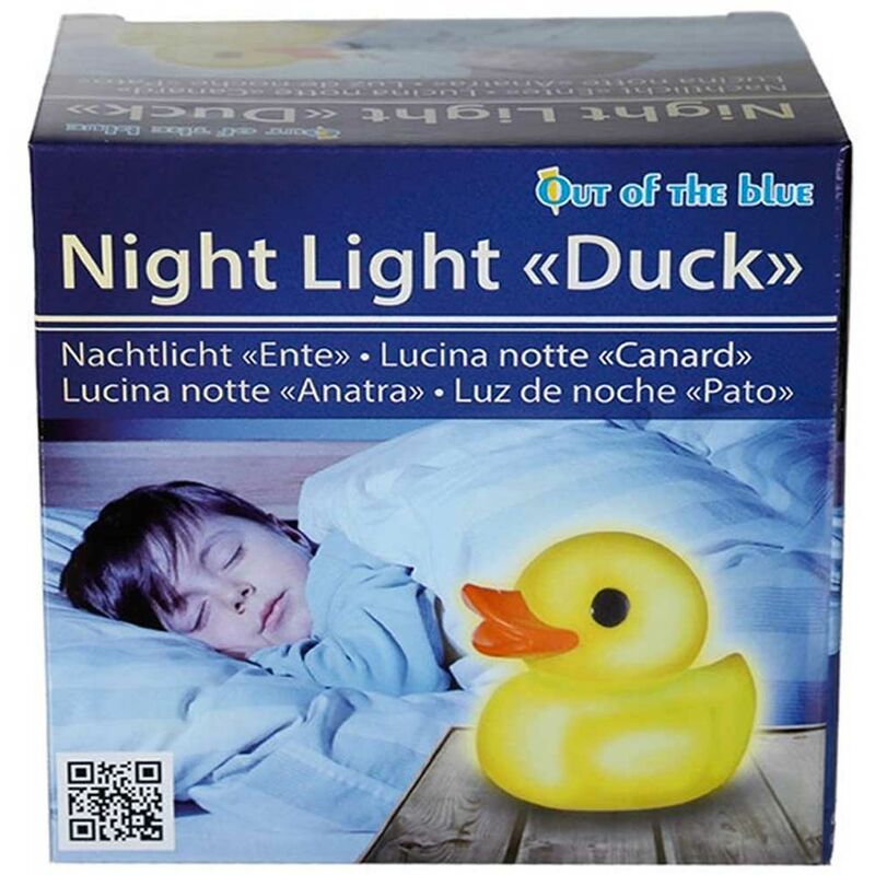 Luce Da Notte Per Bambini Papera Lucina led Vari Colori Paperetta Gialla