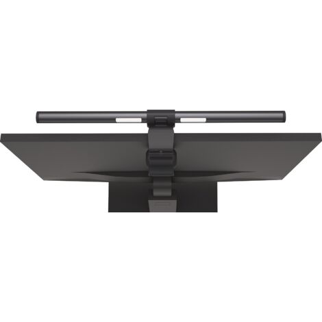 Luce da schermo in ABS, nero opaco con morsetto LED
