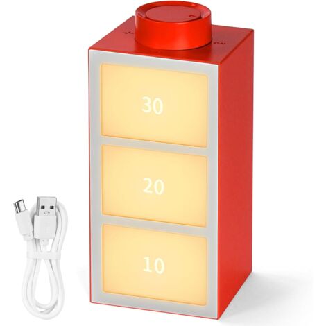 Luce d'atmosfera LED colorata e creativa, timer, luci che cambiano con la musica, lampada d'atmosfera ritmica RGB ricaricabile, luce notturna per auto, casa, sala giochi, bar, rossa