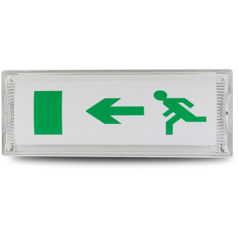 Luce di evacuazione di sicurezza, luce di uscita di emergenza, luce di uscita di sicurezza a LED, segnale di uscita di emergenza a LED per centri commerciali, supermercati, ecc. (35-115,5 cm)