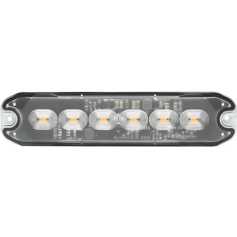 Luce di segnalazione flash 6 Led arancio