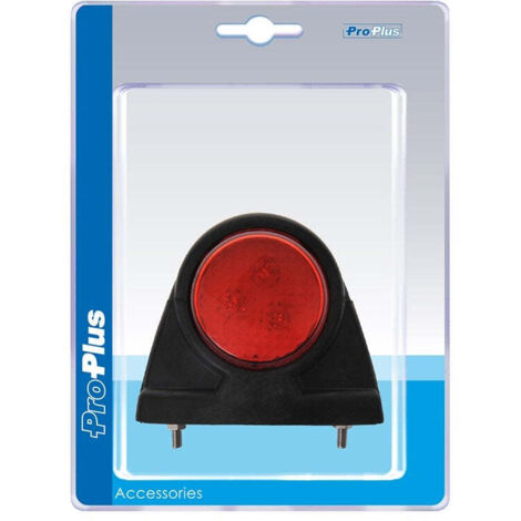 Luce d'ingombro 12/24V rossa/bianca/ambra 101x82mm LED in blister