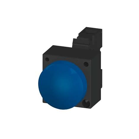 Luce Indicazione con led integrato 24v ac/dc terminale a vite con supporto, Blu