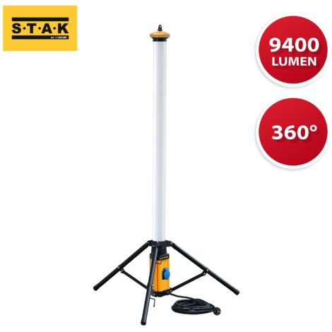 Luce LED 100W, 9400 lumen 360Â° su treppiede