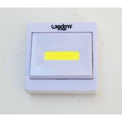 LUCE LED INTERRUTTORE SWITCH PULSANTE LAMPADA MAGNETICA ARMADIO EMERGENZA 648