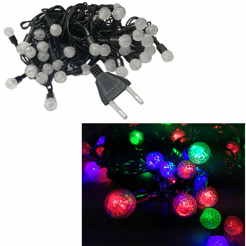 Image of Luce led multicolore 40 sfere piccole decorazioni waterproof light per natale