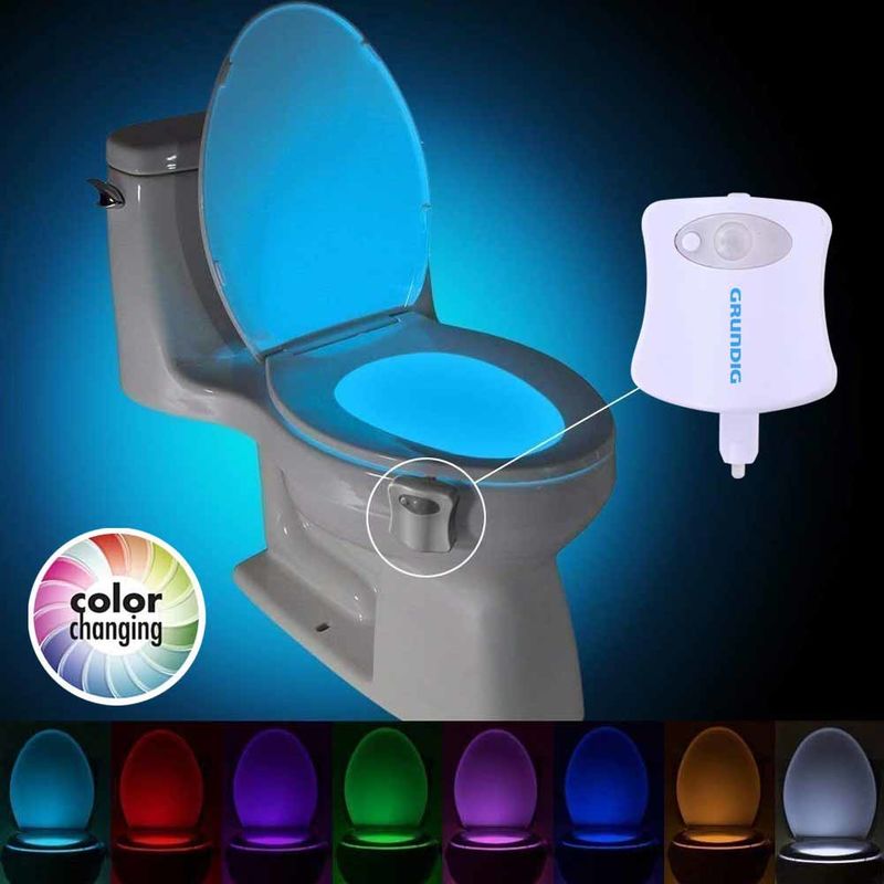 Luce led wc Tazza Gabinetto Bagno con Sensore di Movimento Illuminazione Water