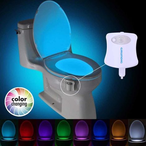 Luce LED WC Tazza Gabinetto Bagno con Sensore di Movimento Illuminazione Water