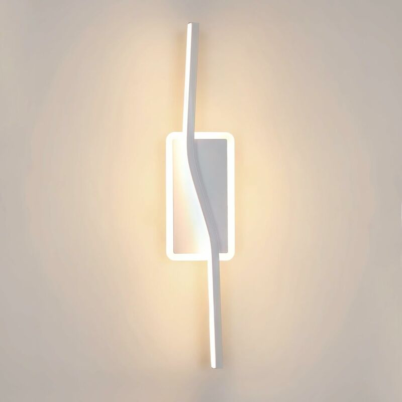 Image of Luce murale per interni, lampada da parete a led da 12 w, luci murali interni acriliche 1350lm per camera da letto, soggiorno, corridoio, scale, luce