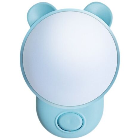 Luce notturna a LED, 1,2 W, a forma di orso, blu