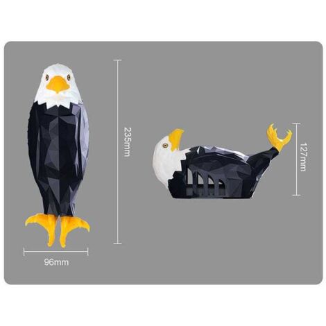 Luce notturna a LED a forma di aquila calva, lampada da parete decorativa a forma di animale, luce bianca ≤6 W