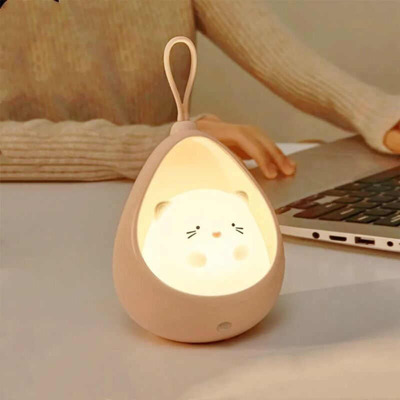 Image of Luce notturna a LED con sensore di movimento, luce notturna ricaricabile tramite USB per bambini con 3 modalità (automatica/ON/OFF), lampada notturna