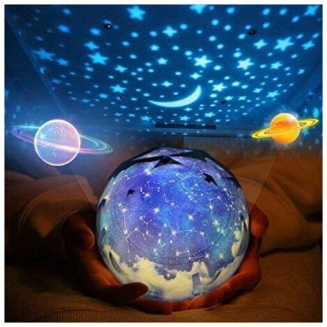 Luce notturna con proiezione di stelle per bambini, lampada con proiettore di stelle romantiche per feste di compleanno, decorazioni per bambini, giocattoli, camera da letto, soggiorno, regalo di Nata
