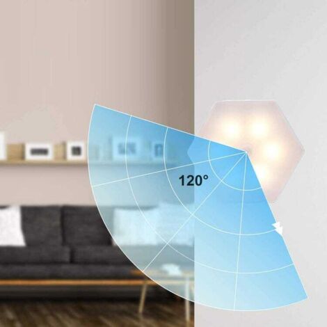 Luce notturna con sensore di movimento, luce di movimento con batteria, luce notturna con accensione/spegnimento automatico, sensore di movimento a LED