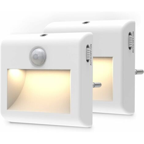 Luce notturna a sensore LED Agena per la presa di corrente