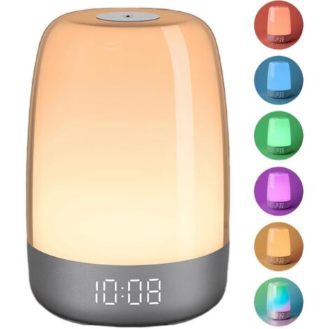 Luce notturna multicolore rilassante per neonati con sette impostazioni di allarme, adatta a neonati, bambini e adulti.