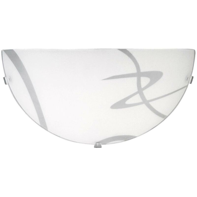 Image of Luce parete Unicamente metallo / plastica bianca vetro / trasparente Ø30cm