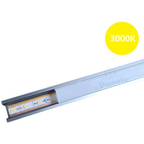 Luce per armadio cucina barra led 2mt 12V tagliabile collegabile con sensore di movimento o touch  Barra - Luce Calda