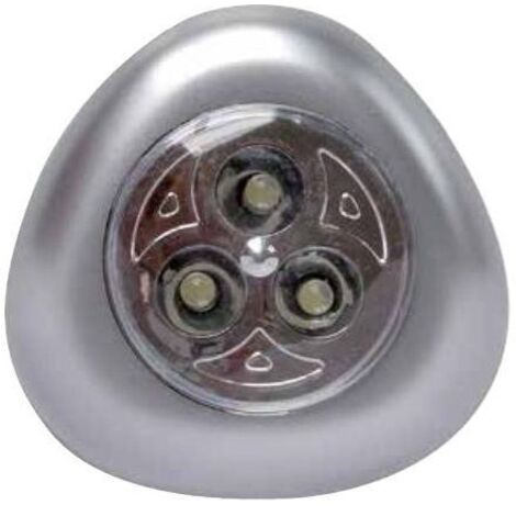 Luce per armadio led cfg 3 led 5w con biadesivo 3 batterie incluse