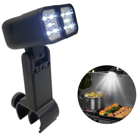 Luce per barbecue, accessori per barbecue, luce doppia, semaforo.