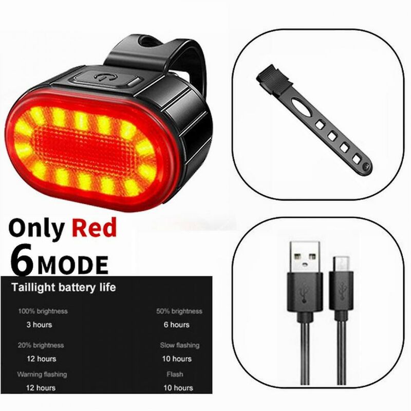 Lampada frontale per bicicletta usb Ricaricabile