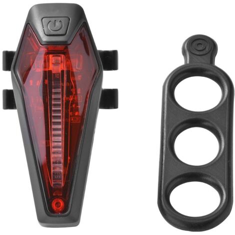 Luce posteriore per bici ricaricabile tramite USB, luce posteriore per bici con indicatore di freno, lampada per bici con freno posteriore a LED super impermeabile e potente, luce posteriore per bici