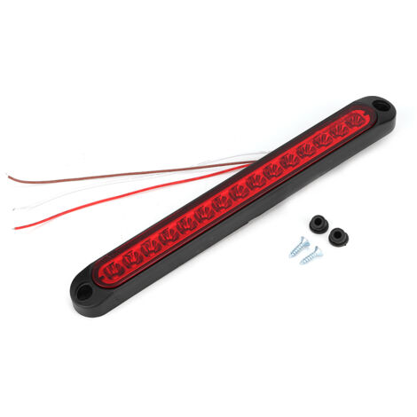 Luce posteriore per rimorchio/camion - 15 LED, luce freno e indicatore di direzione, 10-30 V (rosso)