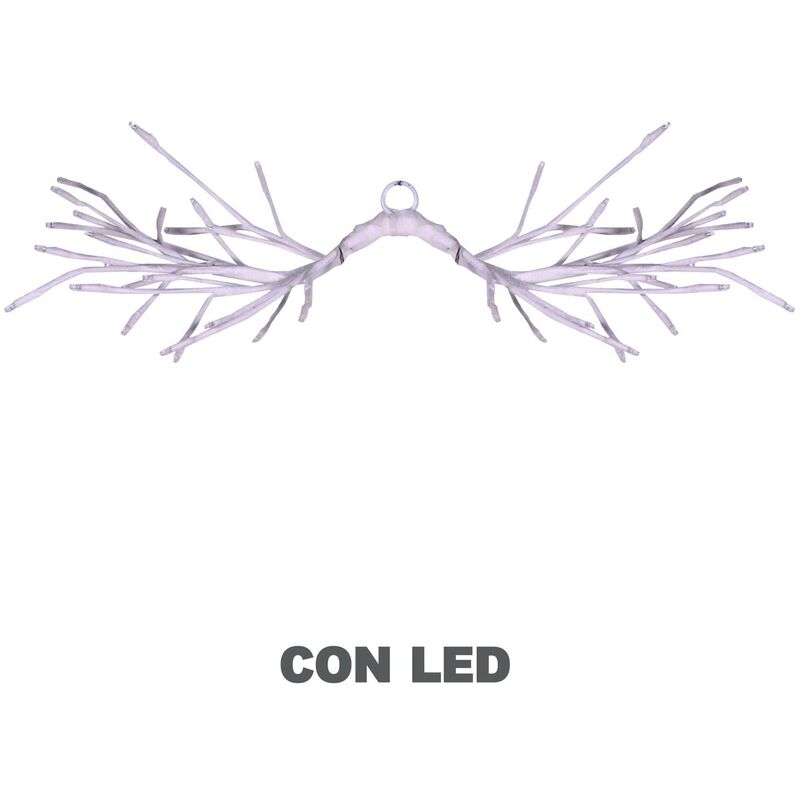 Luce ramo 48 led bianco caldo cm60x30