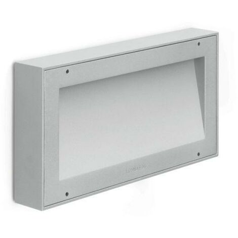 Luce segnapasso led lombardo koi 220, 9w, 1300 lumen, colore luce bianco naturale 4000k, colore scocca grigio high tech, lom ll121009n