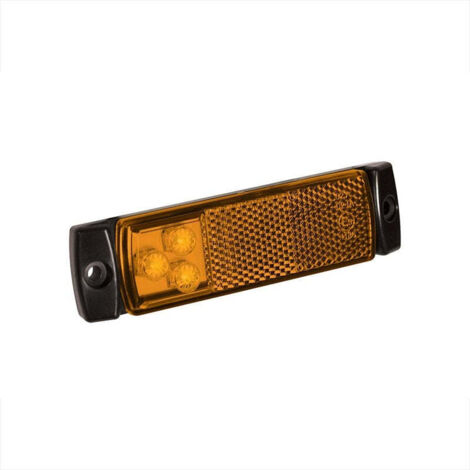 Luce side-marker 12/24V ambra 126x30mm LED