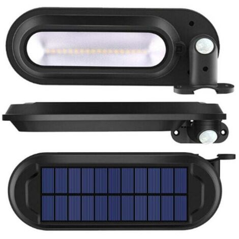 Luce solare a LED multifunzionale con sensore di movimento a 4 modalità e interruttore IP65, luce solare da giardino per esterni impermeabile,