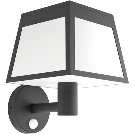 Luce Solare Esterno Moderna Altilia Policarbonato Nero E Bianco Led